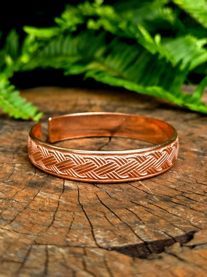 Jewellery Pure Copper Cuff Bracelet - Celtic