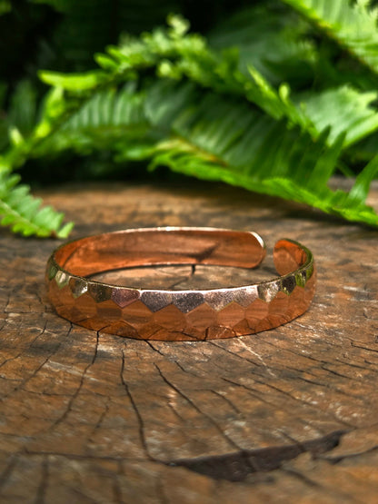 Jewellery Pure Copper Cuff Bracelet - Hammered