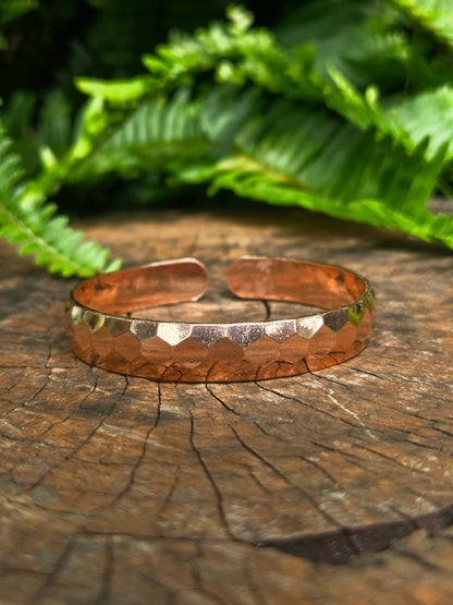 Jewellery Pure Copper Cuff Bracelet - Hammered