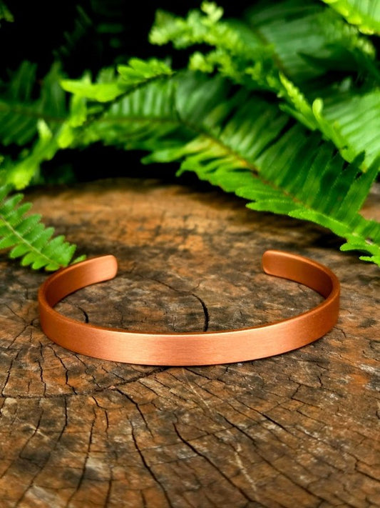 Pure Copper Cuff Bracelet - Plain - Jewellery Australia