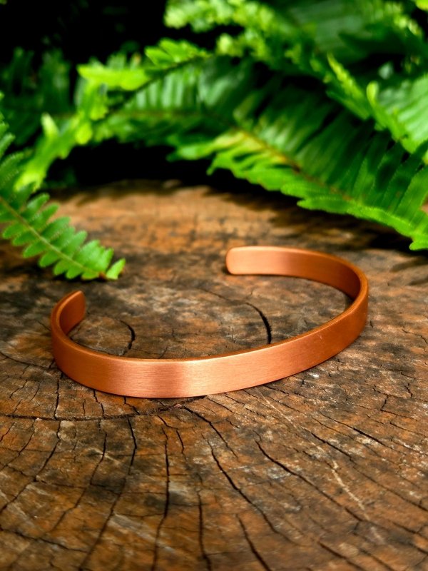 Pure Copper Cuff Bracelet - Plain - Jewellery Australia