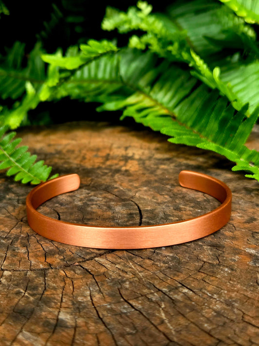Jewellery Pure Copper Cuff Bracelet - Plain