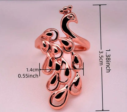 Pure Copper Ring - Peacock - Jewellery Australia