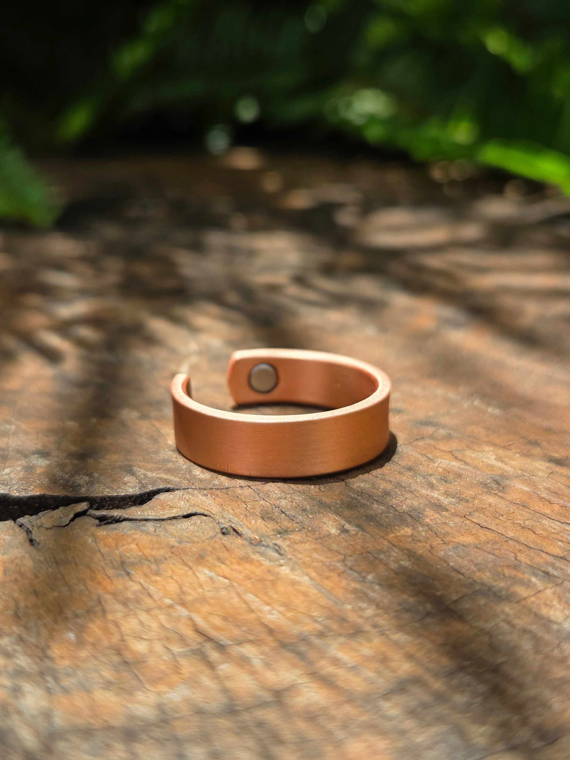 Jewellery Pure Magnetic Copper Ring - Plain Design