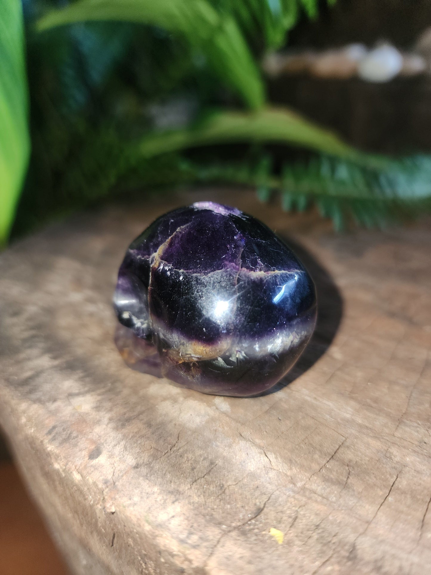 Purple Fluorite Carved Skull Australia