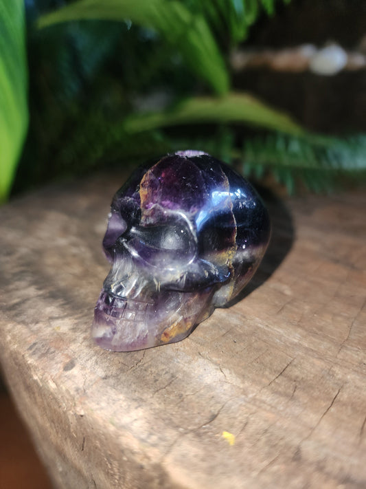Purple Fluorite Carved Skull Australia