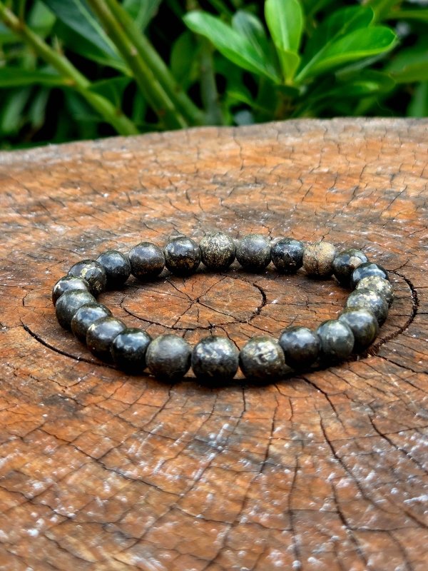 Pyrite Bracelet - 8mm - Jewellery Australia