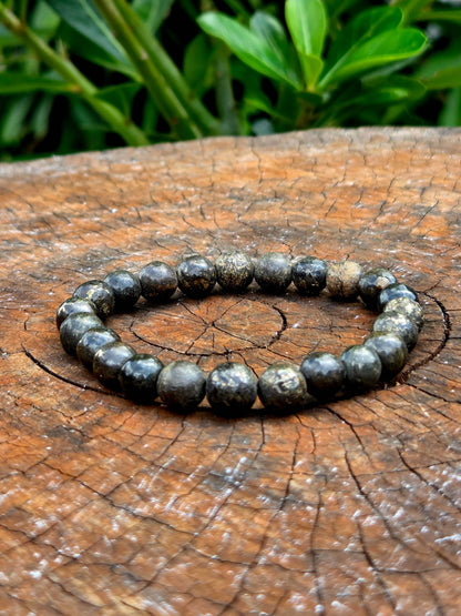 Jewellery Pyrite Bracelet 8mm