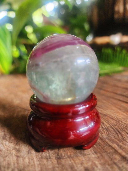 Rainbow Fluorite Crystal Sphere High Quality - Crystals Australia