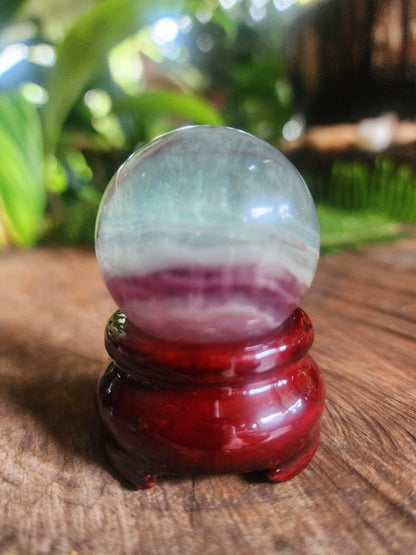 Rainbow Fluorite Crystal Sphere High Quality - Crystals Australia