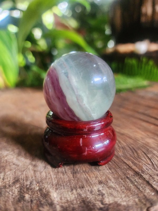 Rainbow Fluorite Crystal Sphere High Quality - Crystals Australia