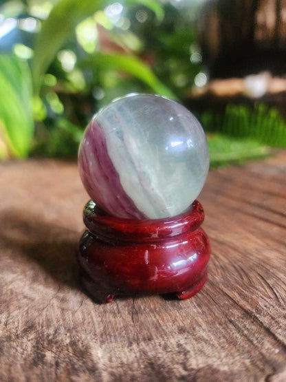 Rainbow Fluorite Crystal Sphere High Quality - Crystals Australia
