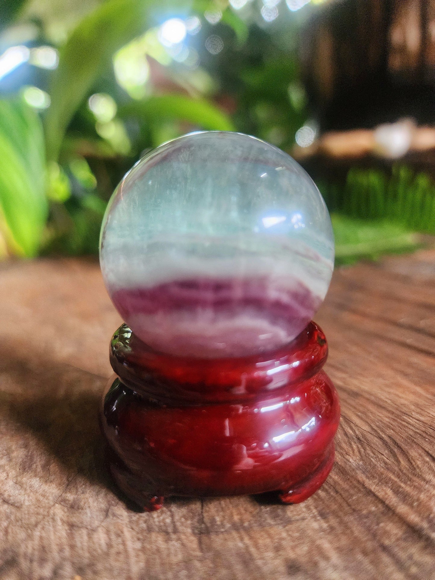 Rainbow Fluorite Sphere 85g Australia
