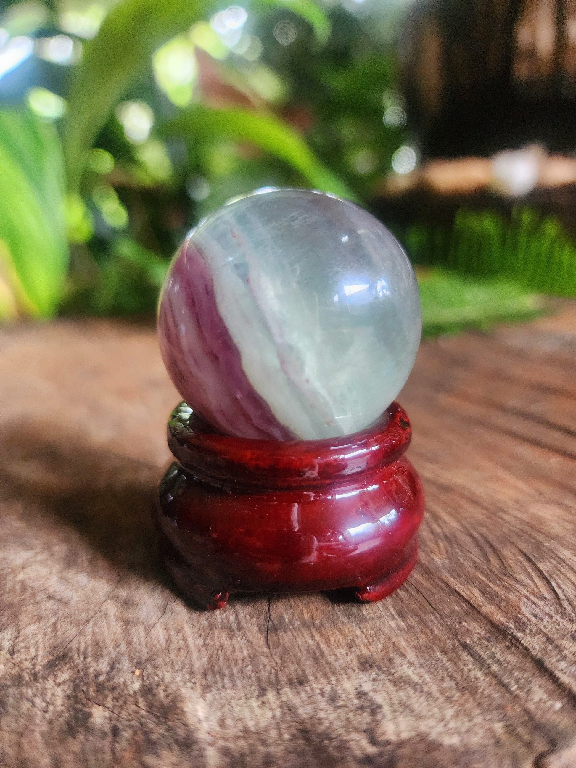 Rainbow Fluorite Sphere 85g Australia