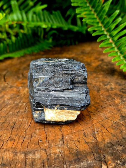 Crystals Raw Black Tourmaline with Feldspar High Quality