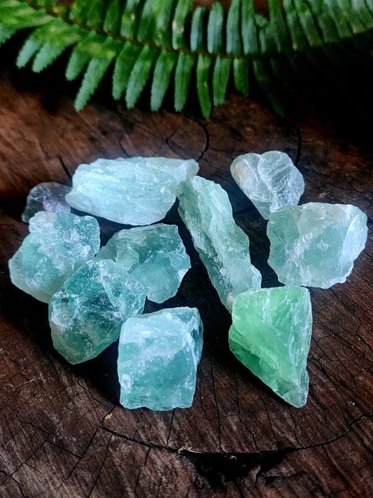 Raw Green Fluorite Crystal - Crystals Australia