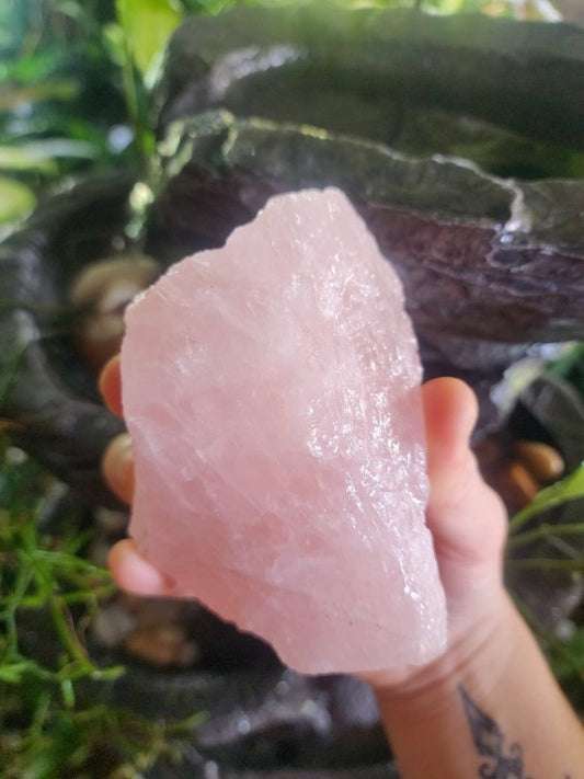 Raw Rose Quartz Crystal - Crystals Australia