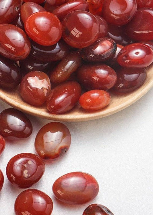 Red Agate Crystal Tumble Stones - Crystals Australia