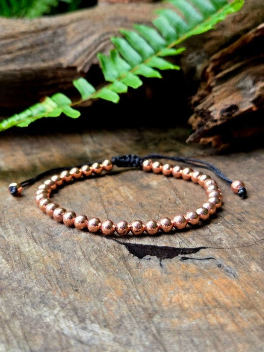 Rose Gold Copper Bracelet - 6mm - Jewellery Australia