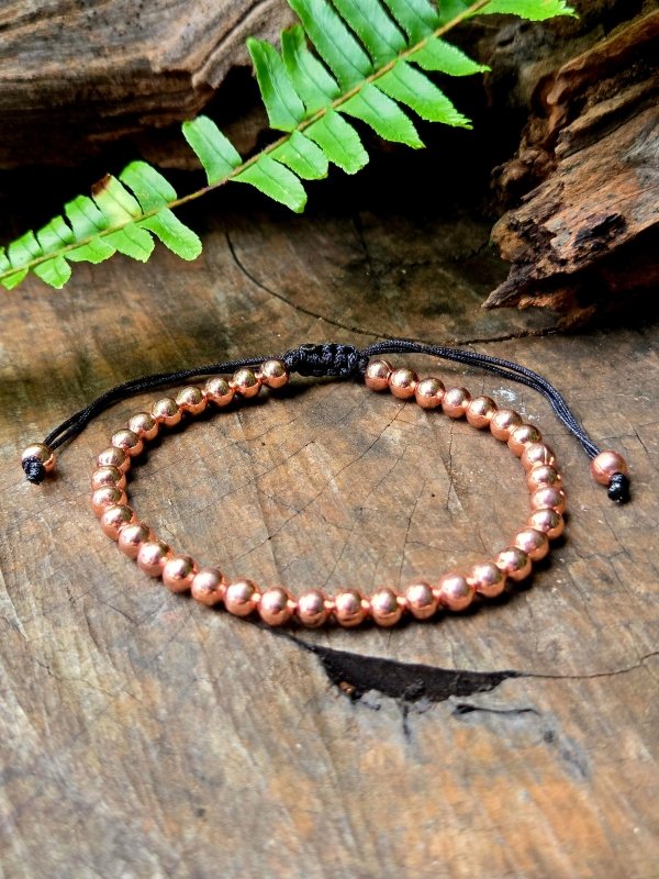Rose Gold Copper Bracelet - 6mm - Jewellery Australia