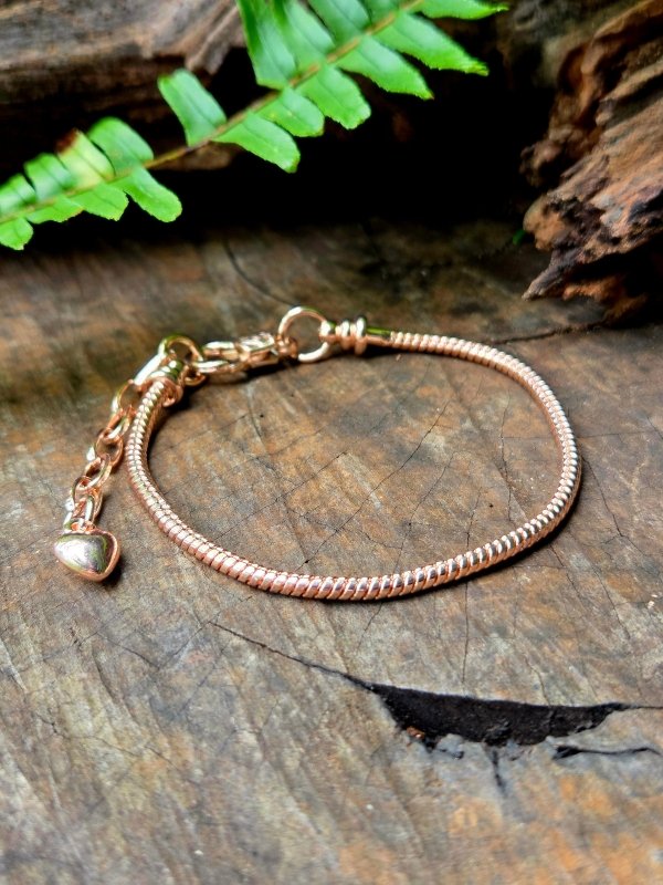 Rose Gold Copper Bracelet - Snake Chain - Jewellery Australia