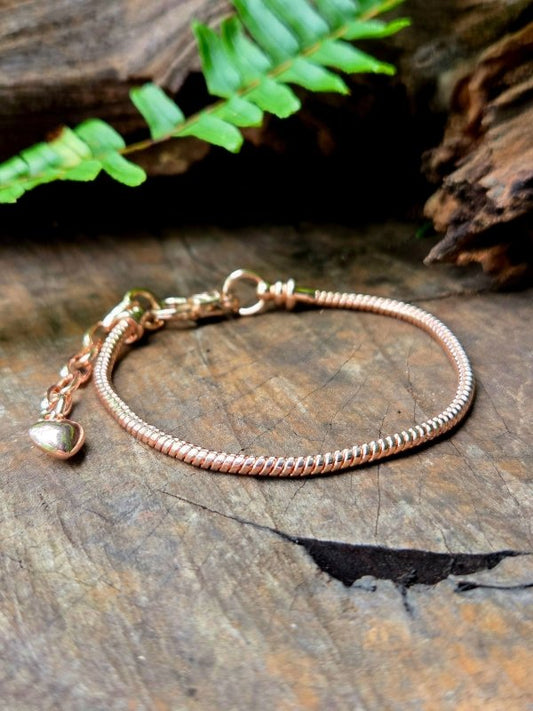 Rose Gold Copper Bracelet - Snake Chain - Jewellery Australia