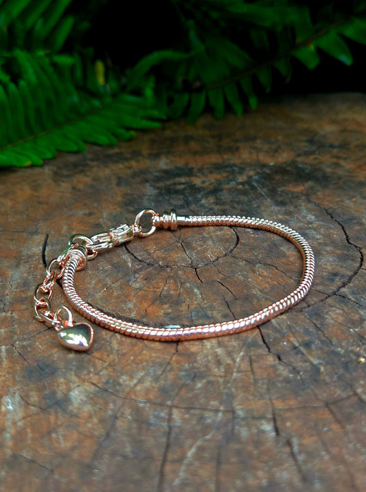 Jewellery Rose Gold Copper Bracelet - Snake Chain