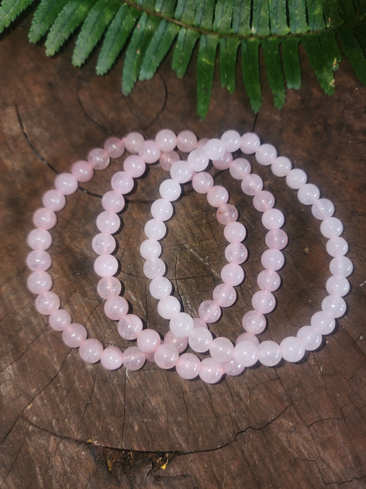 Rose Quartz Bracelet 6mm Australia