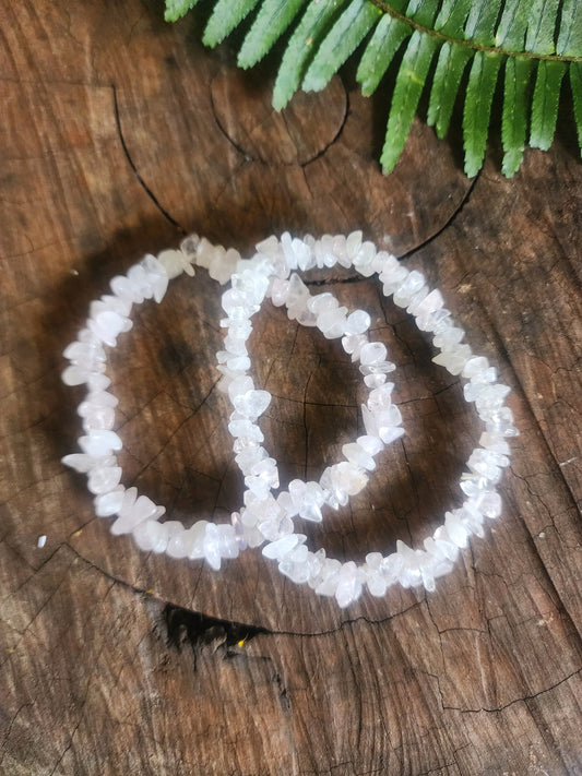 Rose Quartz Chip Bracelet Australia