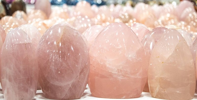 Rose Quartz Crystal Freeforms - Crystals Australia