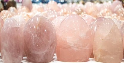 Rose Quartz Crystal Freeforms - Crystals Australia