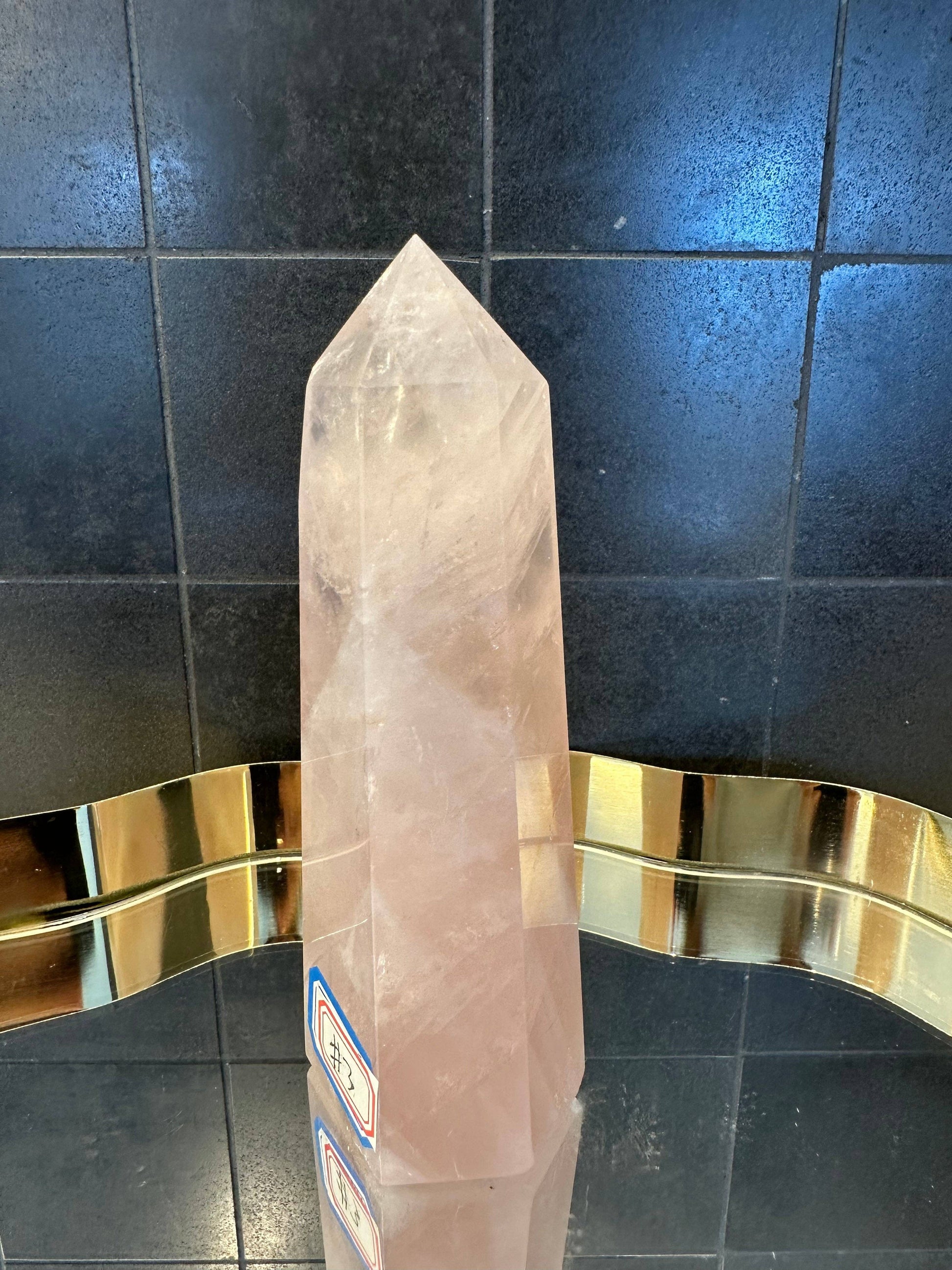 Crystals Rose Quartz Tower Point 403g Australia