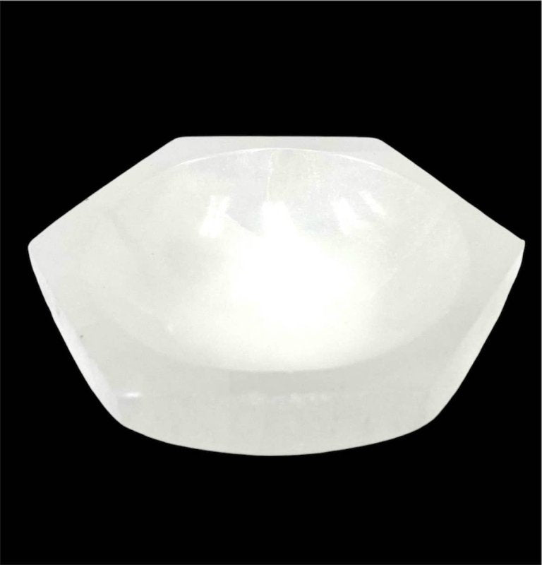 Selenite Bowl - Hexagon 10cm - Accessories Australia