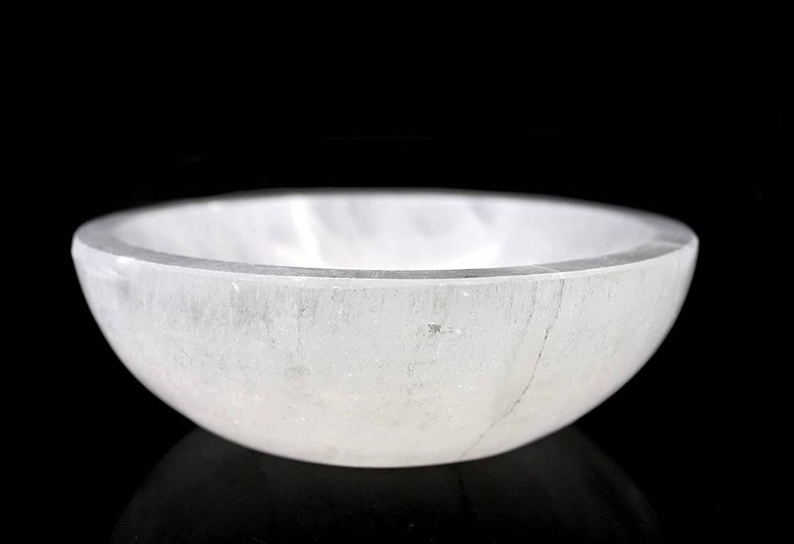 Crystals Selenite Bowls Polished 9-10cm Australia