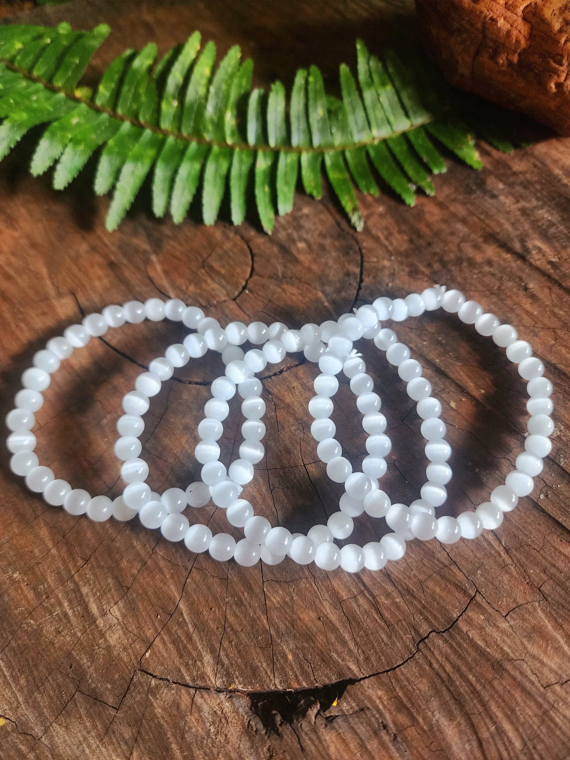 Crystals Selenite Bracelet 6mm Australia