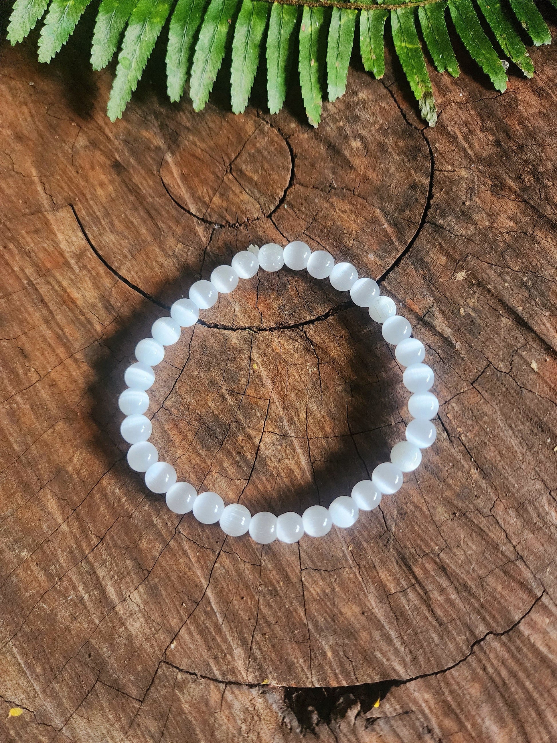 Crystals Selenite Bracelet 6mm Australia