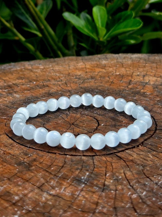 Selenite Bracelet - 8mm - Jewellery Australia