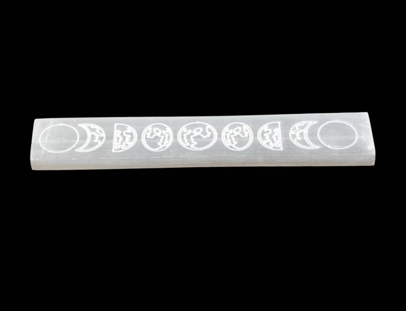 Selenite Charging Bar - Moon Phase - Cleanse & Recharge - Crystals Australia