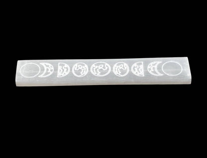 Selenite Charging Bar - Moon Phase - Cleanse & Recharge - Crystals Australia