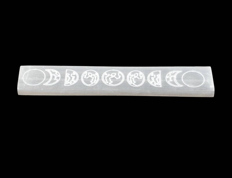 Selenite Charging Bar - Moon Phase - Cleanse & Recharge - Crystals Australia