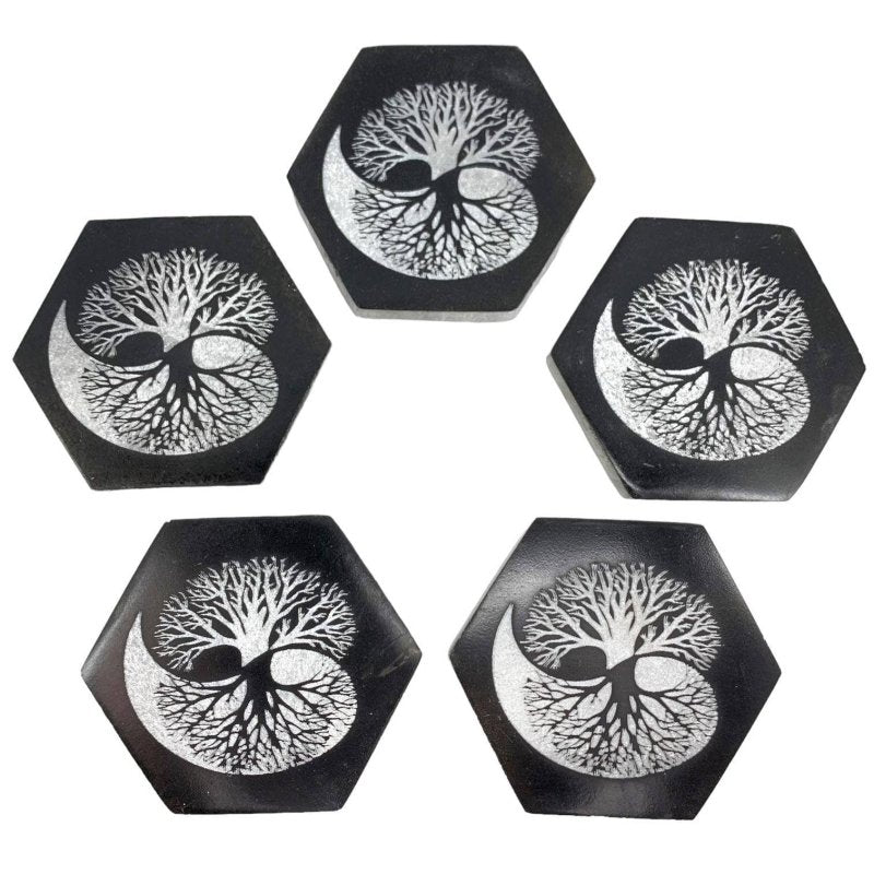 Selenite Charging Plate - Tree Of Life - Crystals Australia
