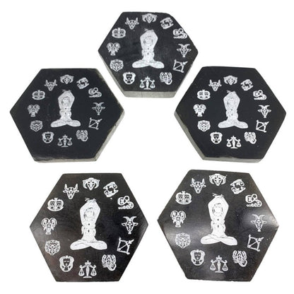 Selenite Charging Plate - Zodiac - Crystals Australia