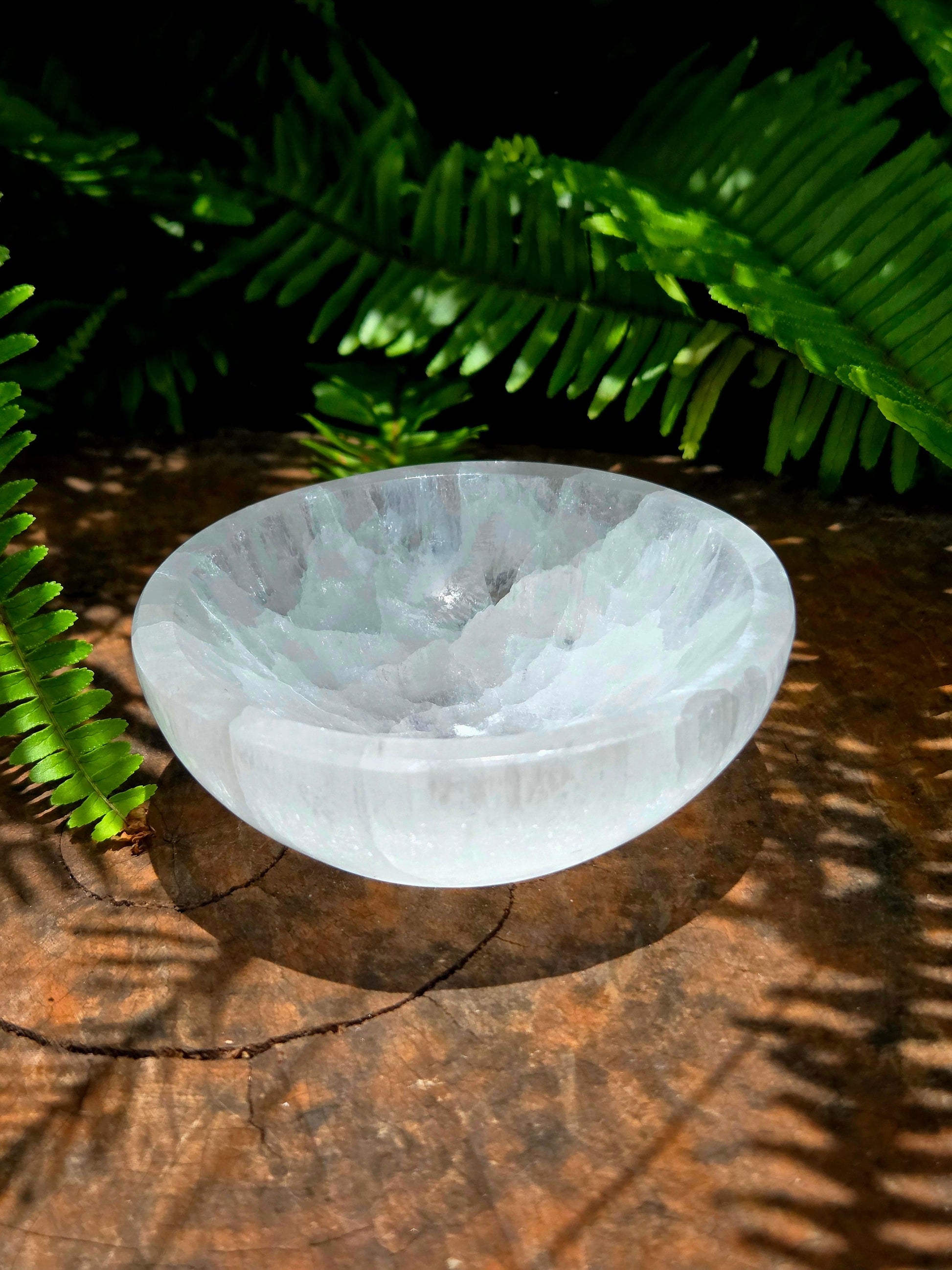 Crystals Selenite Crystal Bowl - 7-8cm - Cleansing & Charging Bowl