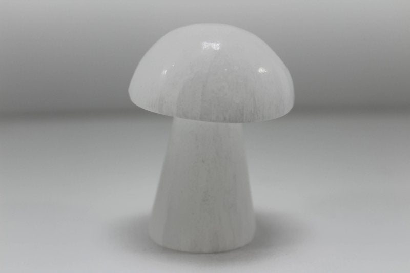 Selenite Mushroom Carving - Cleanse & Recharge - Crystals Australia