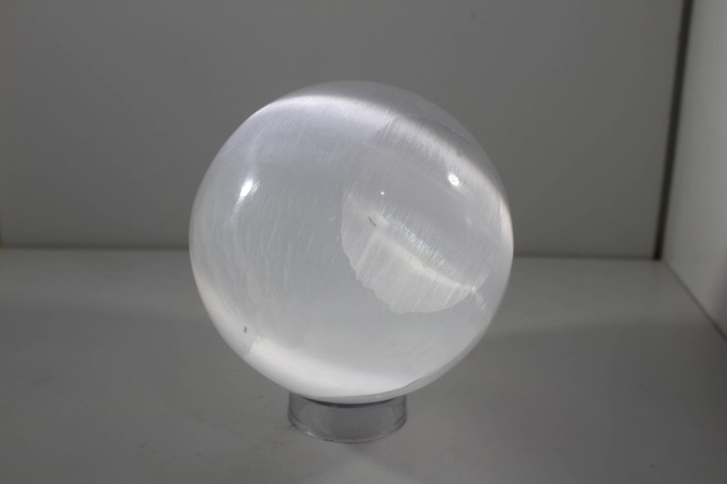 Selenite Sphere 10cm – Cleansing & Charging - Crystals Australia