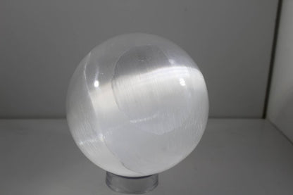 Selenite Sphere 10cm – Cleansing & Charging - Crystals Australia