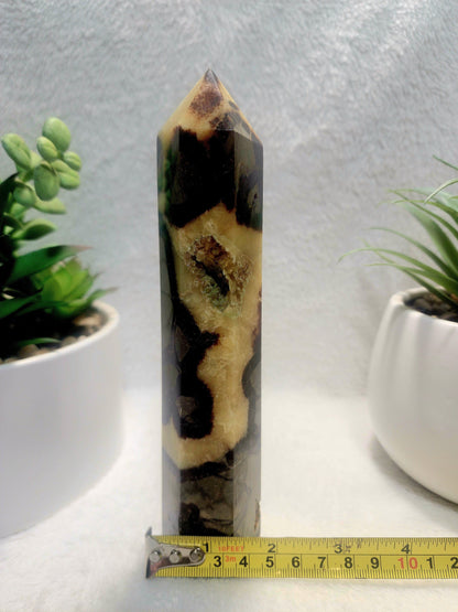 Crystals Septarian Jasper Dragon Stone Tower Point 474g