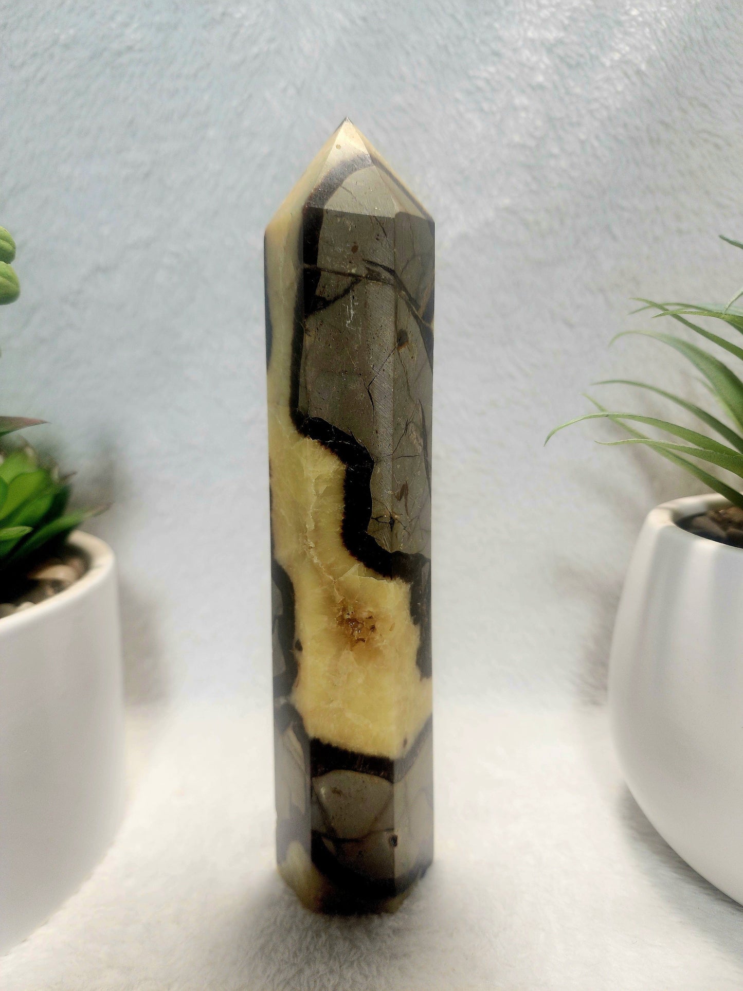 Crystals Septarian Jasper Dragon Stone Tower Point 474g
