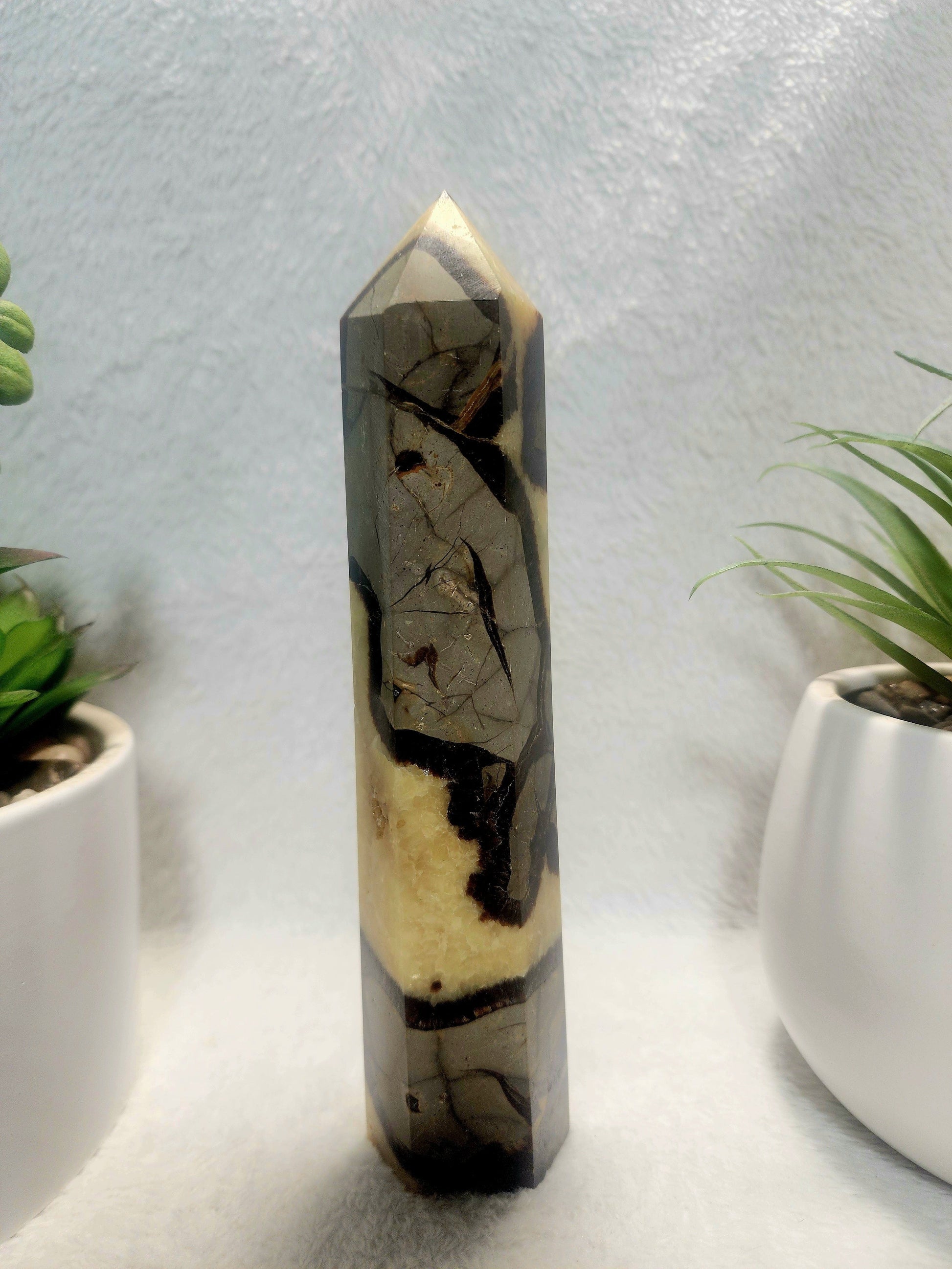 Crystals Septarian Jasper Dragon Stone Tower Point 474g