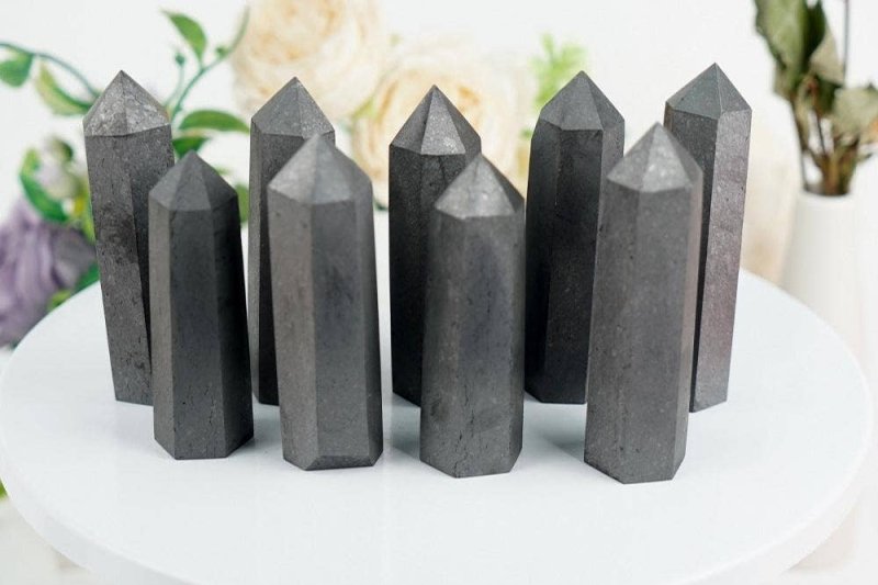 Shungite Tower Point EMF Protection - Crystals Australia